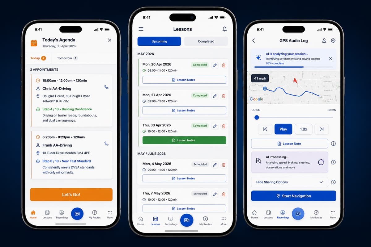 DriveRound — Driving Instructor & Driver Toolkit
